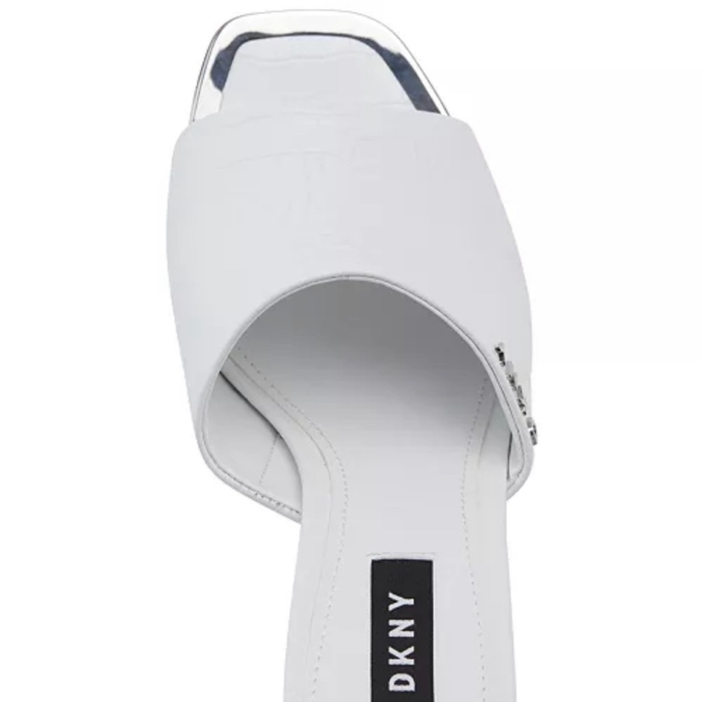 Dkny Bronx Dress White Croc Sandals - Picture 3 of 4